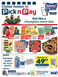 Preview of Pick n Pay flyer valid from 24/08/2026