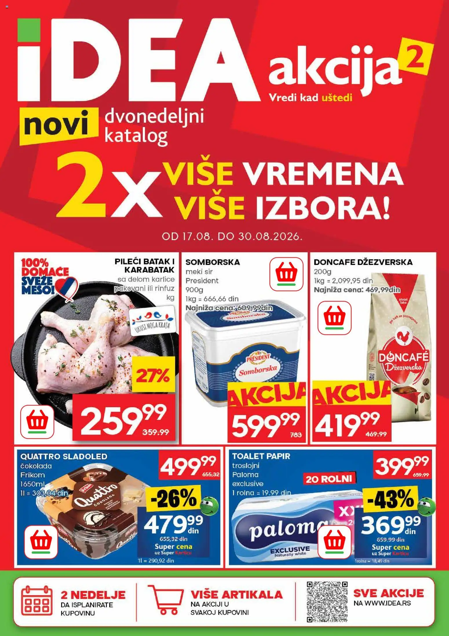 Pregled Idea kataloga - važi od 17.08.2026