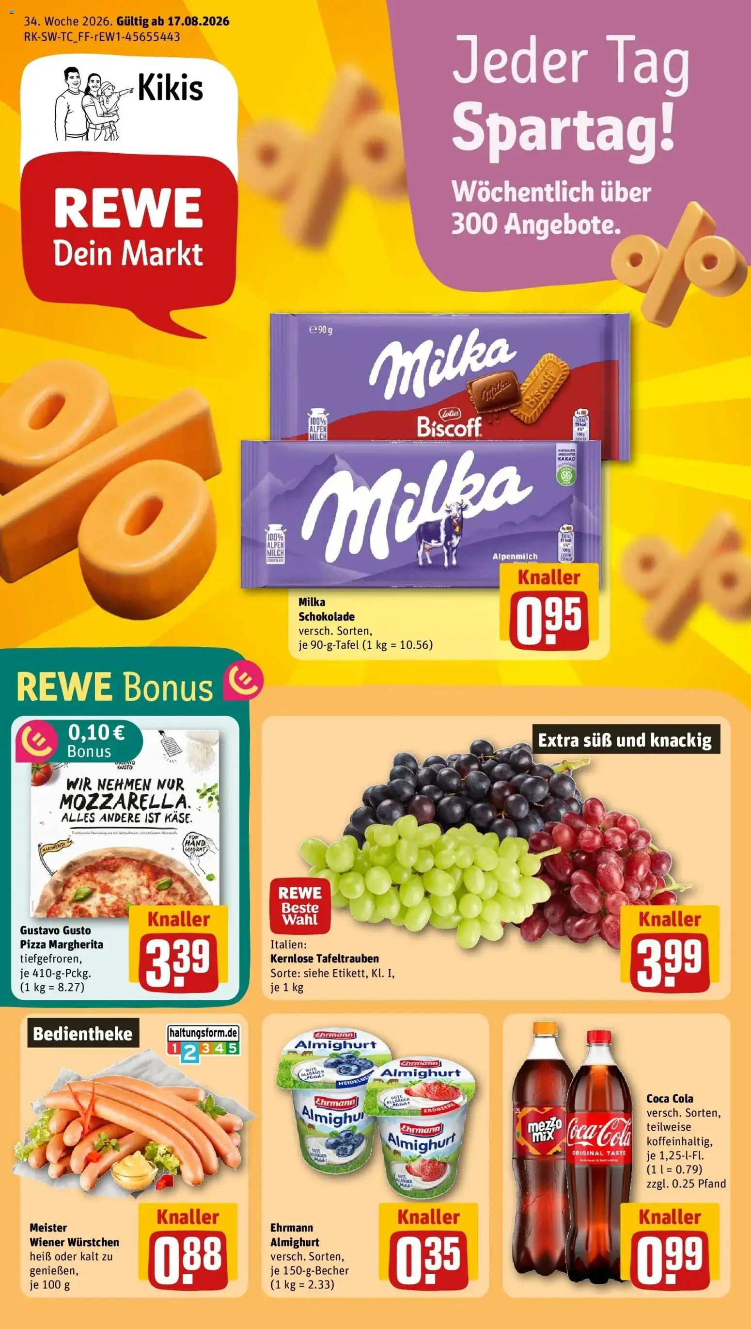 Vorschau von dem Prospekt des Geschäftes Rewe, gültig ab dem 17.08.2026