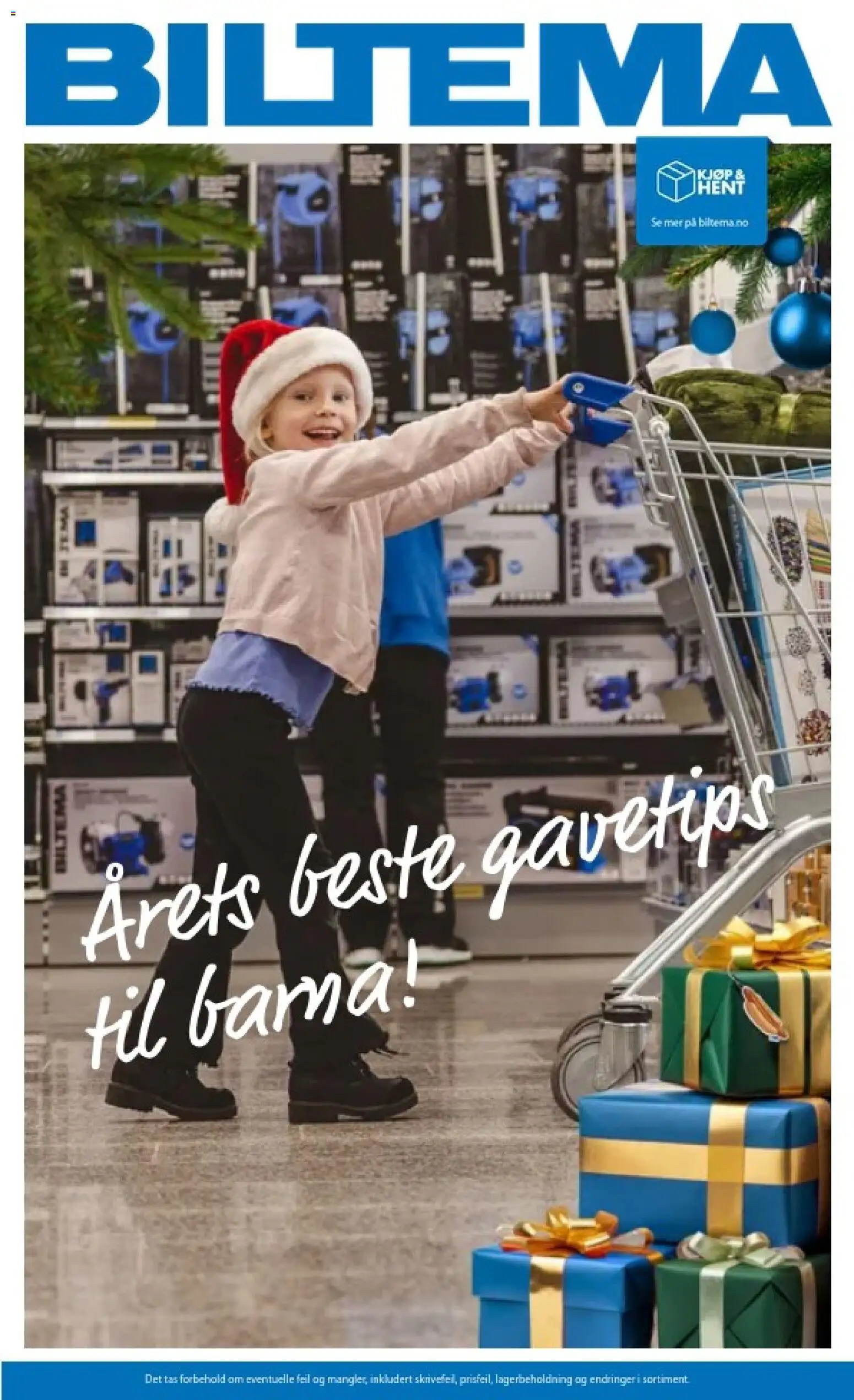 Forhåndsvis Biltema kundeavis barn gavetips fra butikk Biltema gyldig fra 25/10/2026