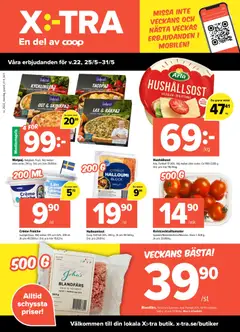 Förhandsgranska reklamblad Coop X:-TRA erbjudanden från butik Coop X:-TRA gäller från 25/05/2026