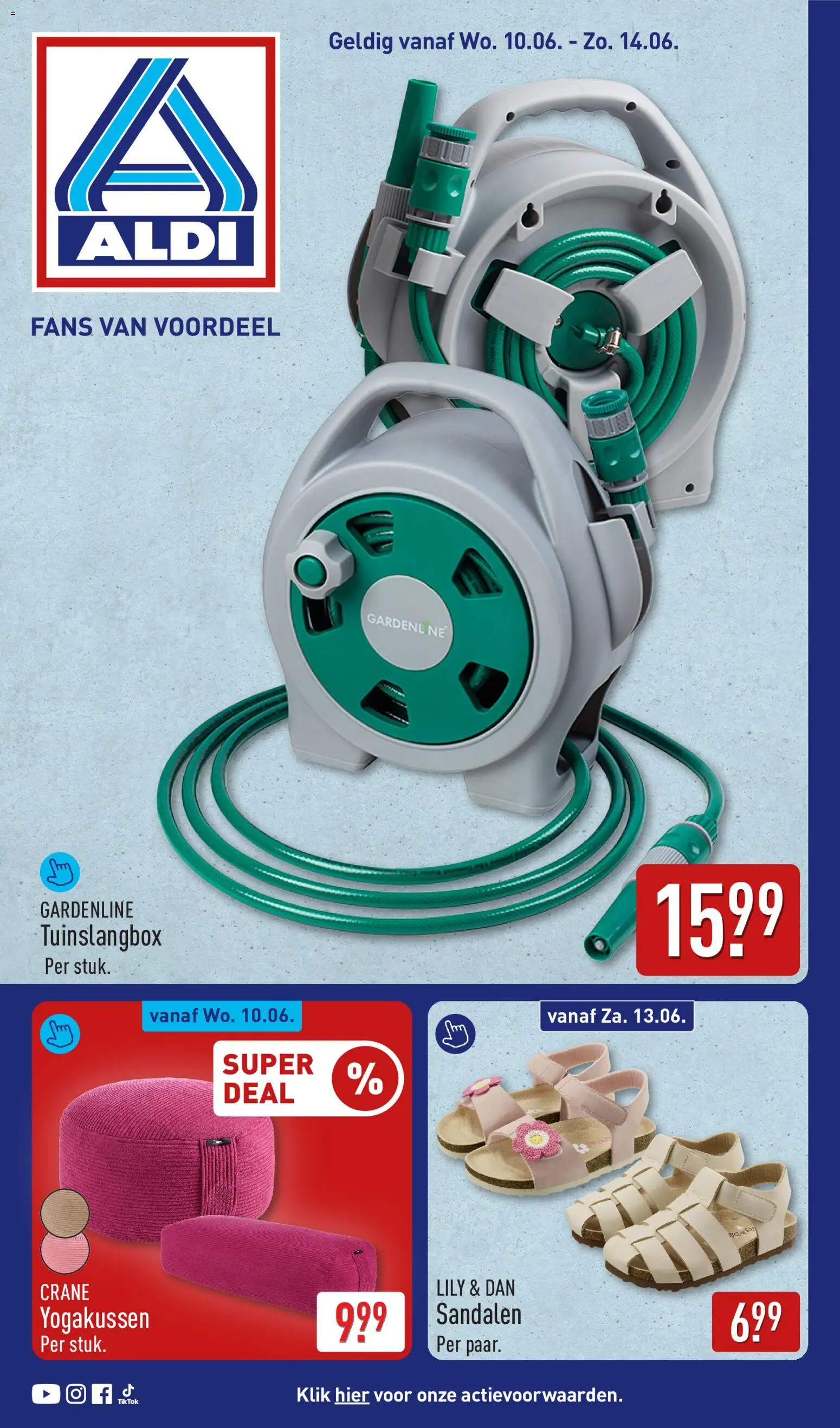 Voorbeeld van Aldi folder - Non food van winkel Aldi geldig vanaf 10-06-2026 - Sandalen