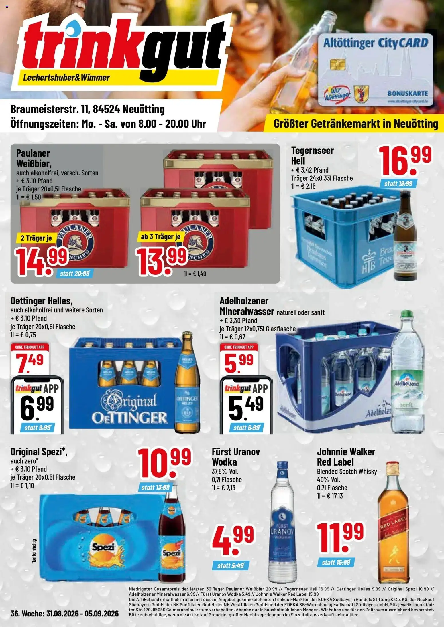 Vorschau von dem Prospekt des Geschäftes Trinkgut, gültig ab dem 31.08.2026