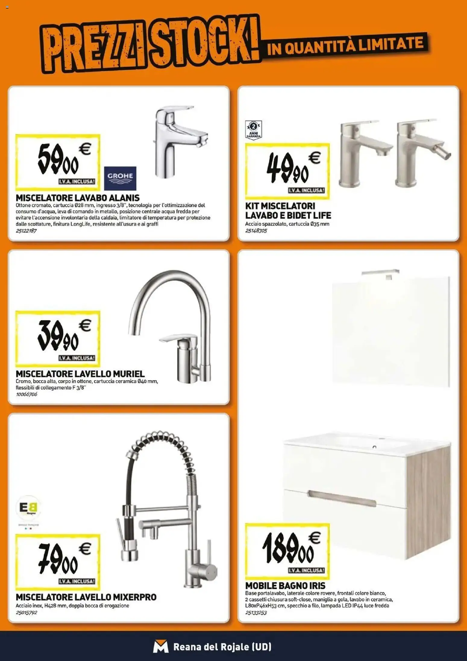 Anteprima dell'opuscolo TECNOMAT catalogo Reana del Rojale dal negozio TECNOMAT valido da 29/10/2026