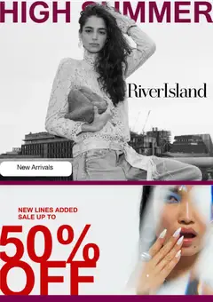 Preview of River Island River Island - Summer sale valid from 18/07/2026