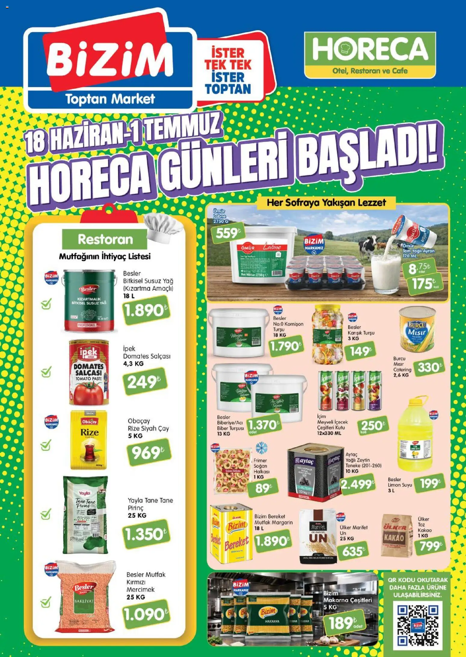 Bizim Toptan Bizim Toptan - Horeca kataloğu 18.06.2026 - Broşürünün önizlemesi