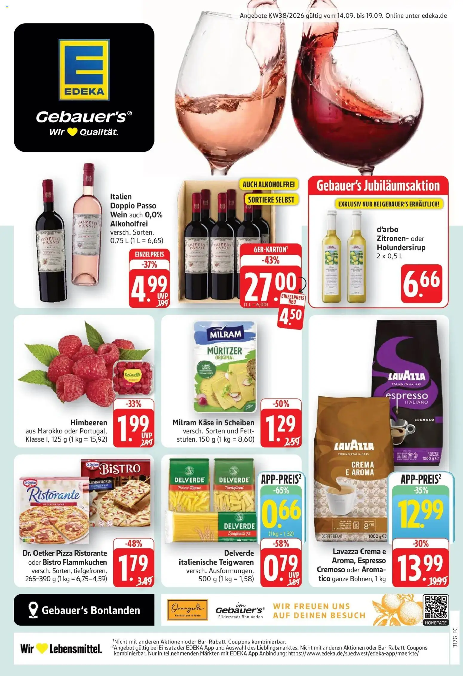 Vorschau von dem Prospekt des Geschäftes Edeka, gültig ab dem 14.09.2026