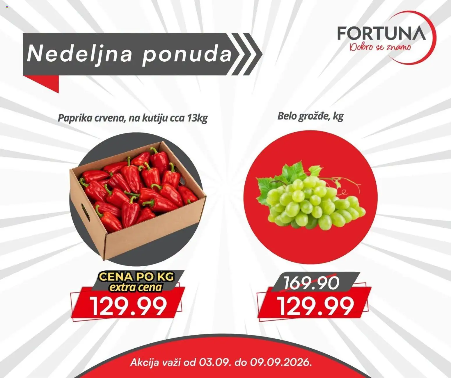 Pregled Fortuna Market kataloga - važi od 03.09.2026 - Paprika