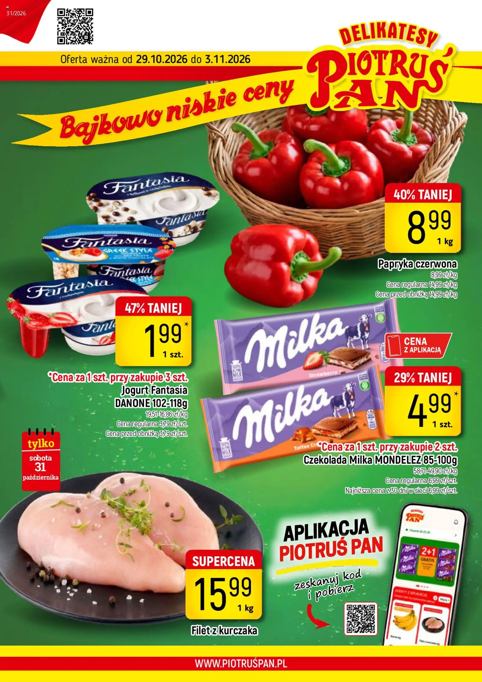 Pogląd gazetki "Piotruś Pan gazetka" ze sklepu Piotruś Pan ważnej od 29.10.2026
