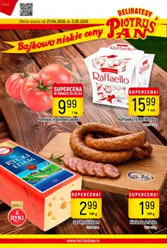 Pogląd gazetki "Piotruś Pan gazetka" ze sklepu Piotruś Pan ważnej od 23.04.2026