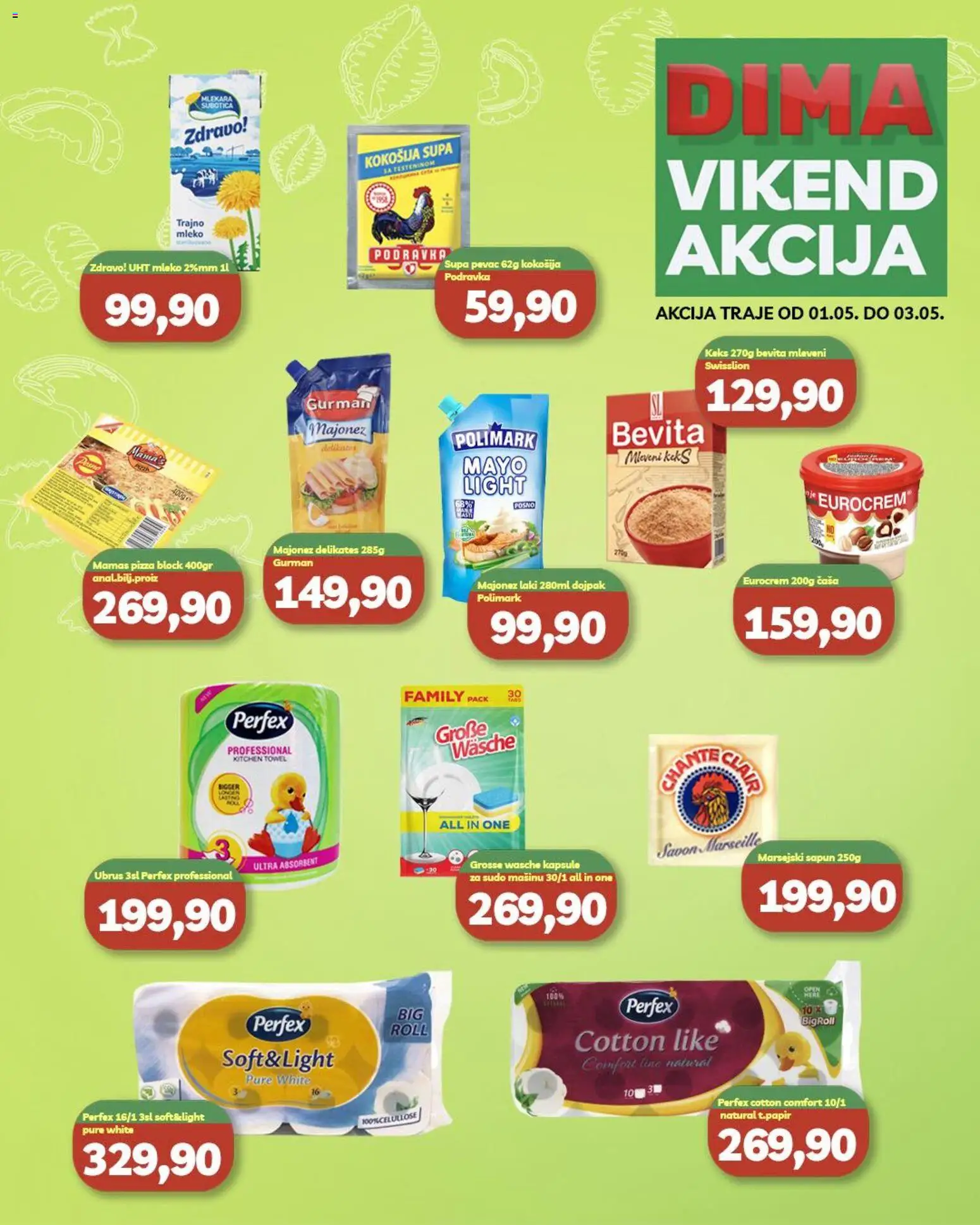 Pregled VP Dima kataloga - važi od 01.05.2026