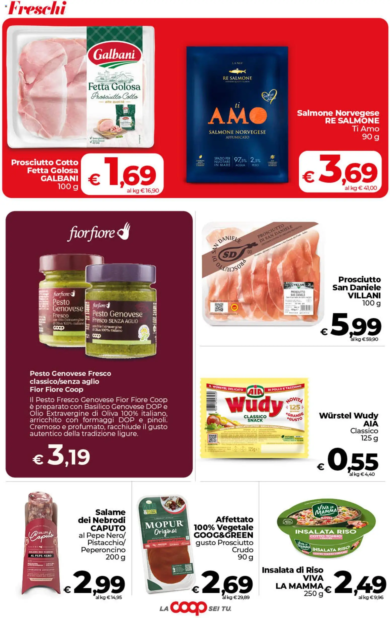 Anteprima dell'opuscolo COOP volantino Superstore Sicilia dal negozio COOP valido da 01/09/2026 - Acqua, Basilico, Salmone, Riso, Prosciutto, Pesto, Aglio, Olio extravergine di oliva