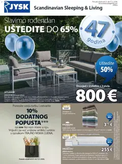 Pregled letka JYSK Katalog trgovine JYSK vrijedi od 06.05.2026