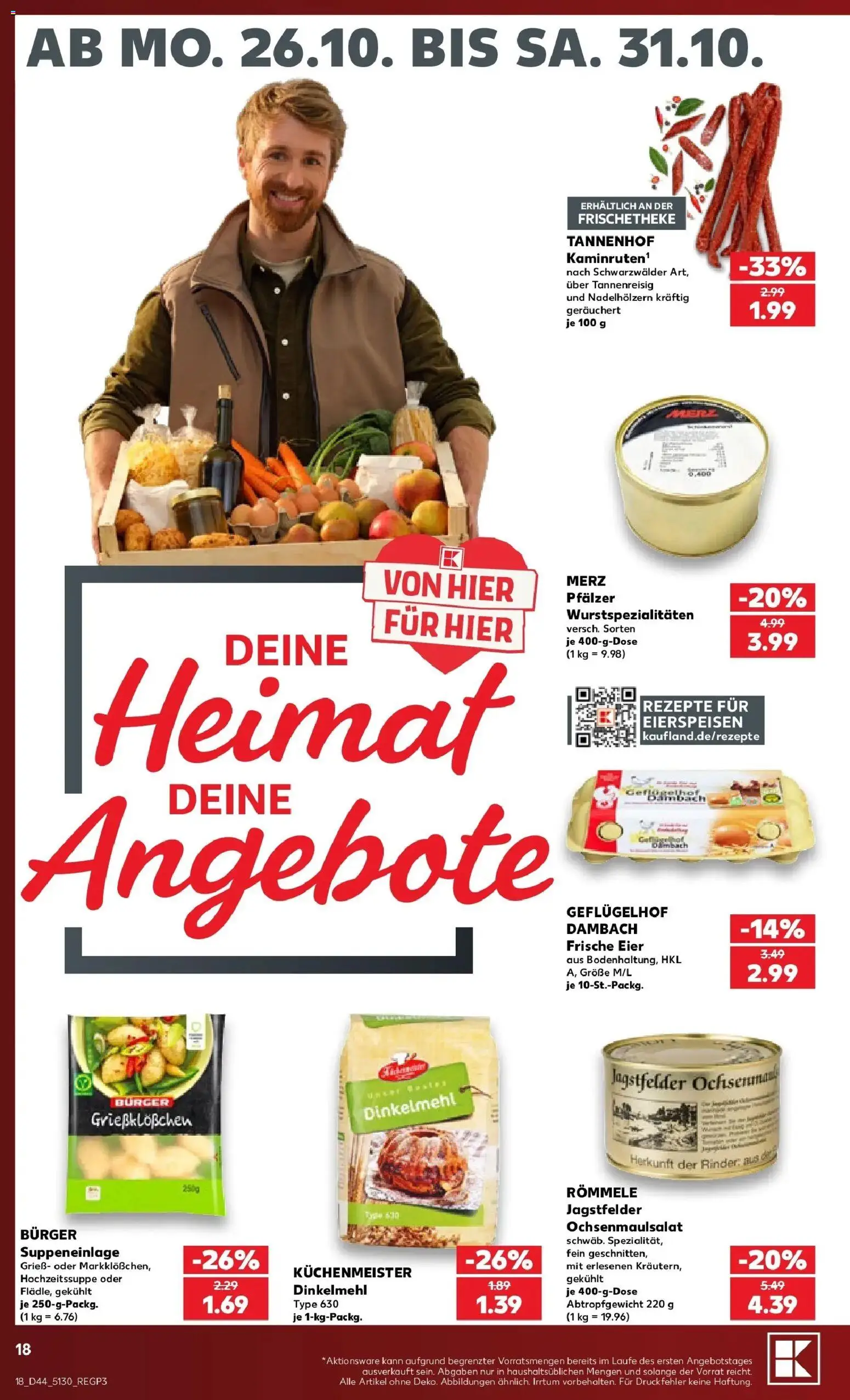 Vorschau von dem Prospekt des Geschäftes Kaufland, gültig ab dem 26.10.2026