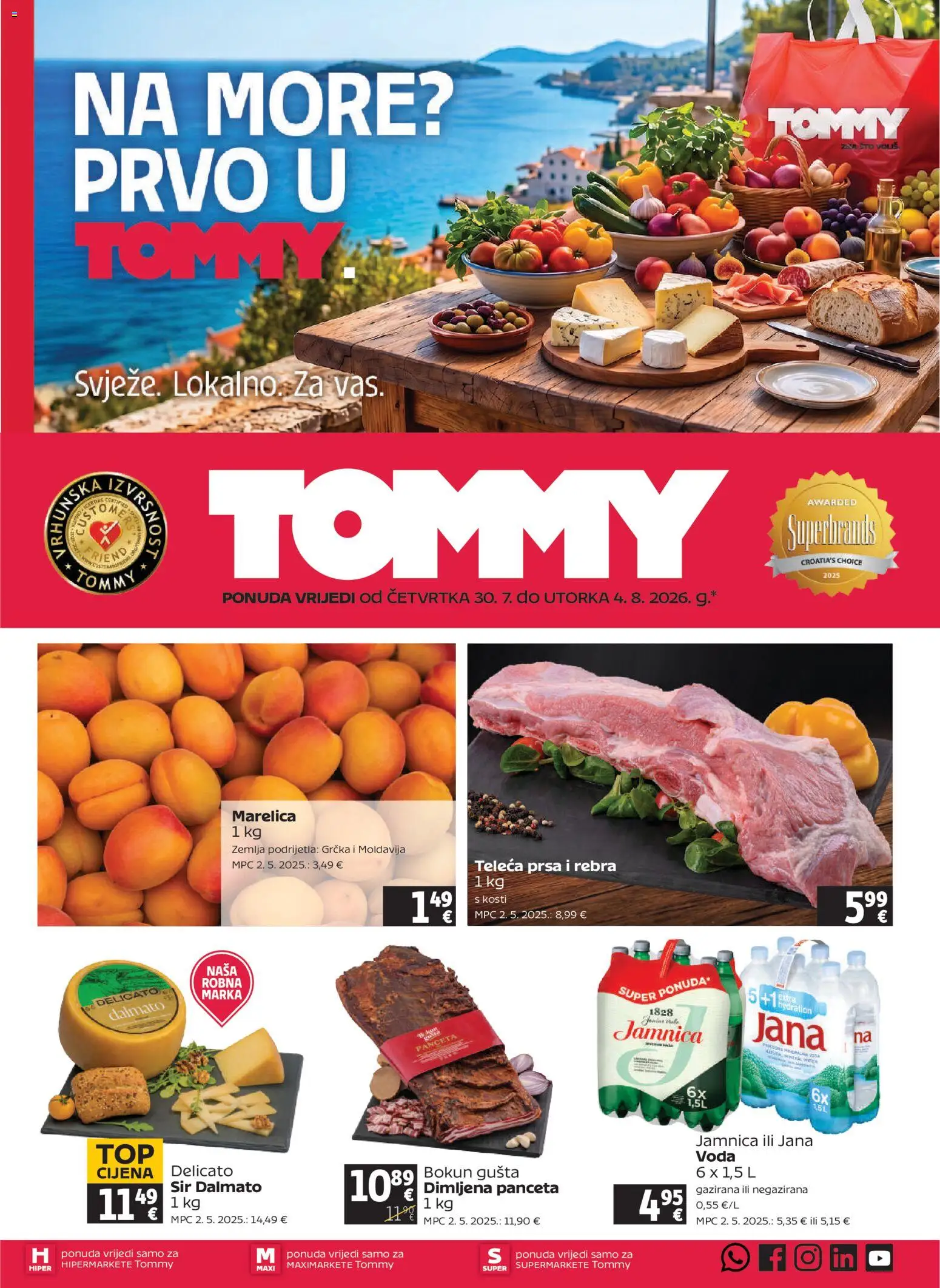 Pregled letka Tommy Katalog trgovine Tommy vrijedi od 30.07.2026