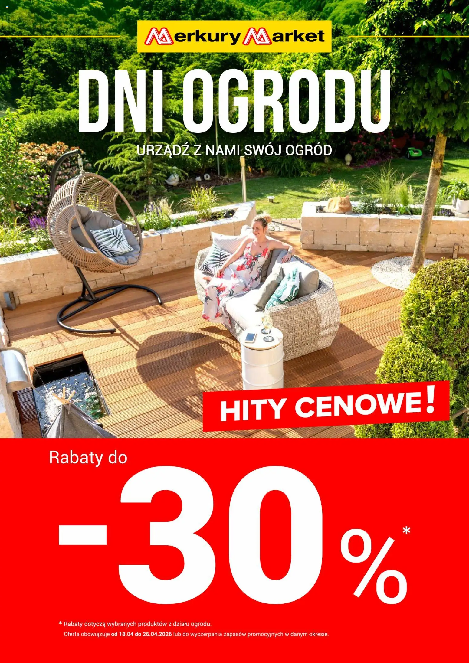 Pogląd gazetki "Merkury Market gazetka - Dni ogrodu" ze sklepu Merkury Market ważnej od 18.04.2026
