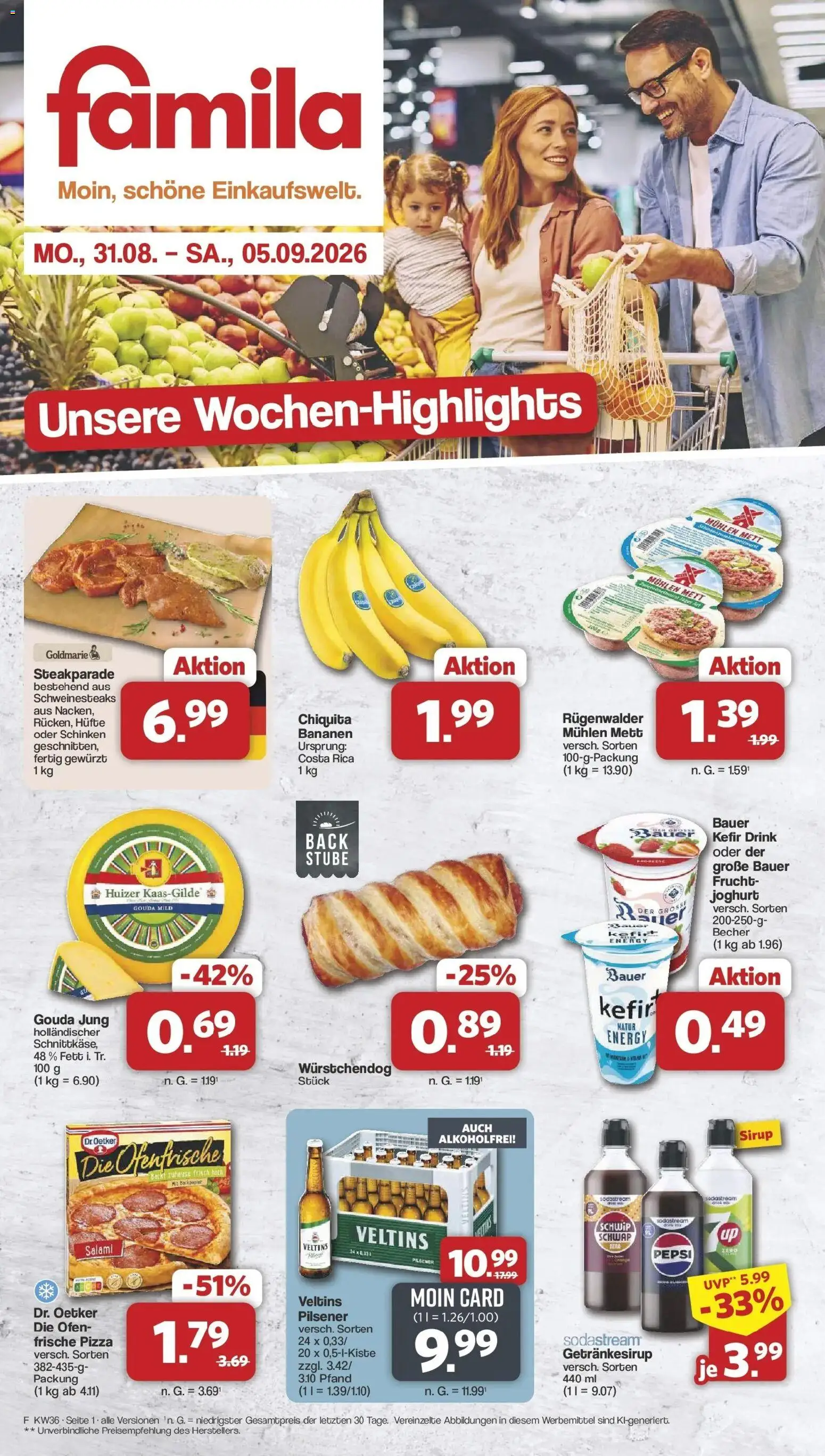 Vorschau von dem Prospekt des Geschäftes Famila Nordwest, gültig ab dem 31.08.2026