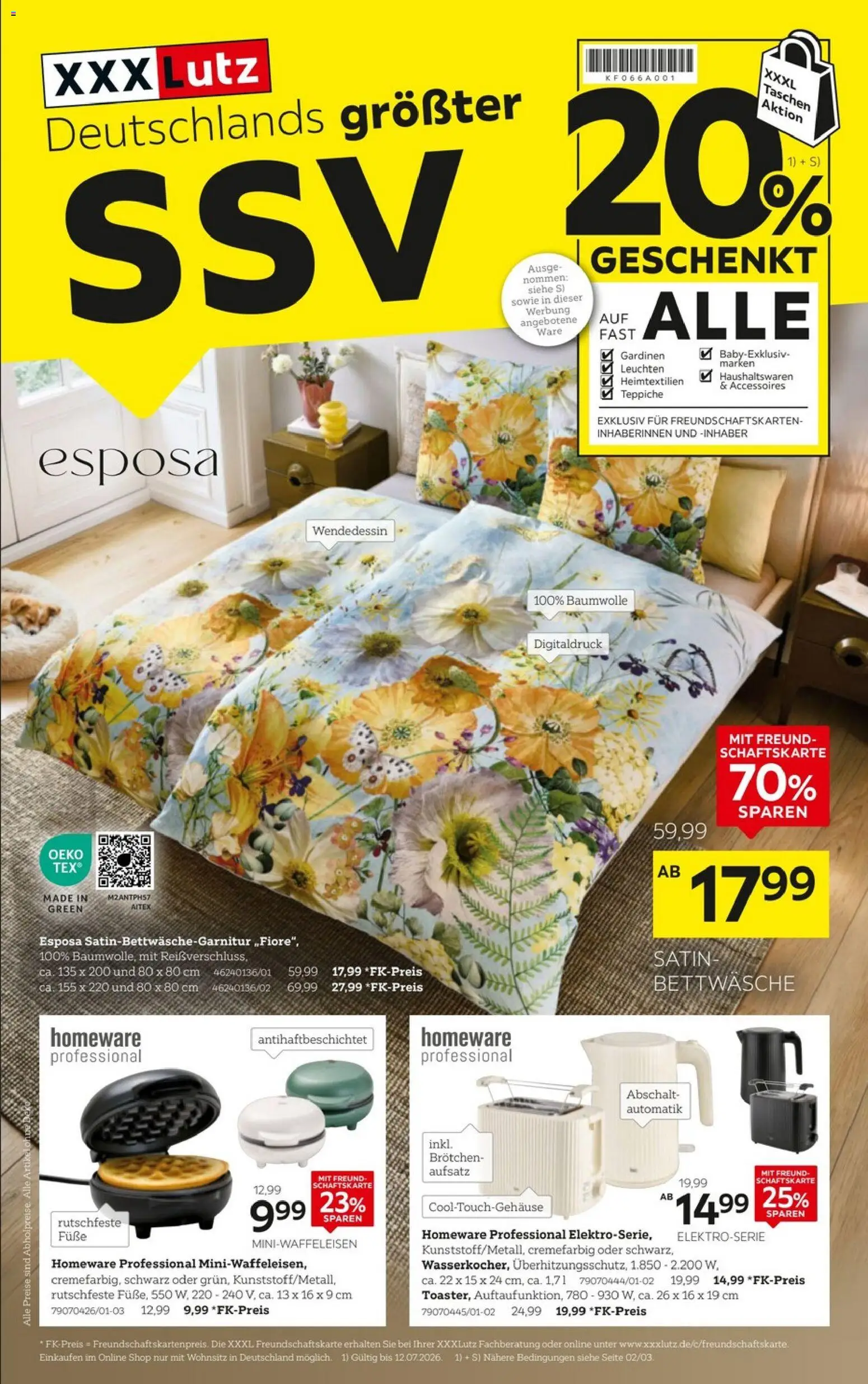 Vorschau von dem Prospekt des Geschäftes XXXLutz, gültig ab dem 27.06.2026
