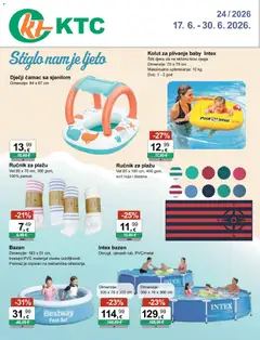 Pregled letka KTC - Katalog igračke i tekstil trgovine KTC vrijedi od 17.06.2026