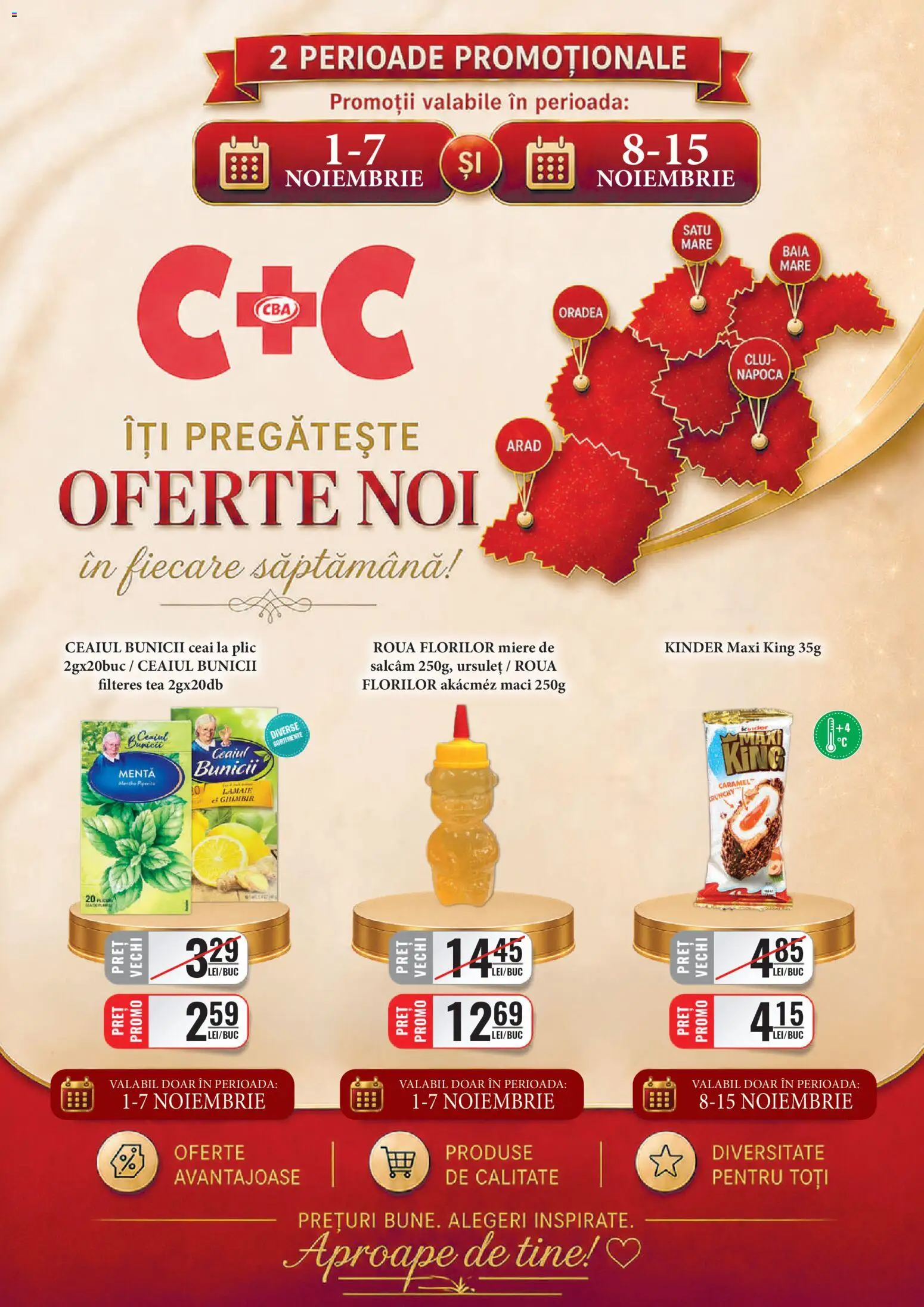 Previzualizarea de cataloage: CBA CBA Catalog C+C valabil de la 01.11.2026 - Ceai, Menta, Miere, Lămâie