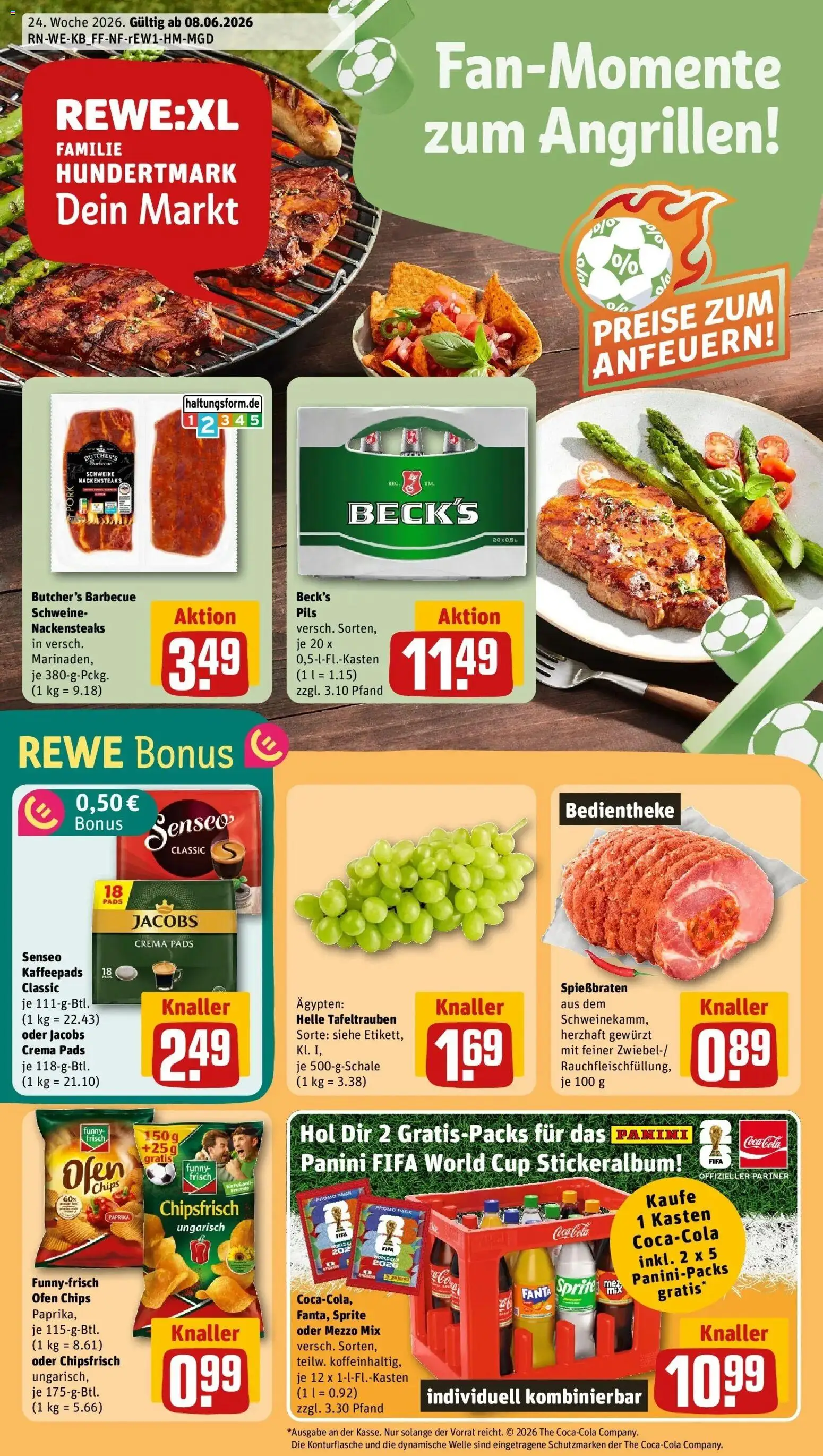 Vorschau von dem Prospekt des Geschäftes Rewe, gültig ab dem 08.06.2026