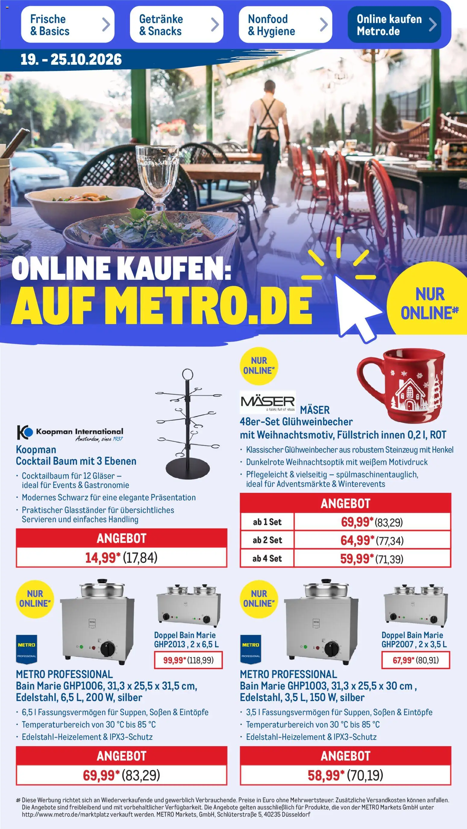Vorschau von dem Prospekt des Geschäftes Metro, gültig ab dem 19.10.2026 - Pfirsich, Whiskey, Brut dargent, Jack Daniel's