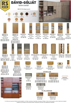 RS Bútor - Dávid-Góliát elemjegyzék megtekintése, amely érvényes 2025.07.09.-től