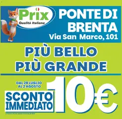 Anteprima dell'opuscolo Prix volantino Ponte di Brenta dal negozio Prix valido da 28/07/2026