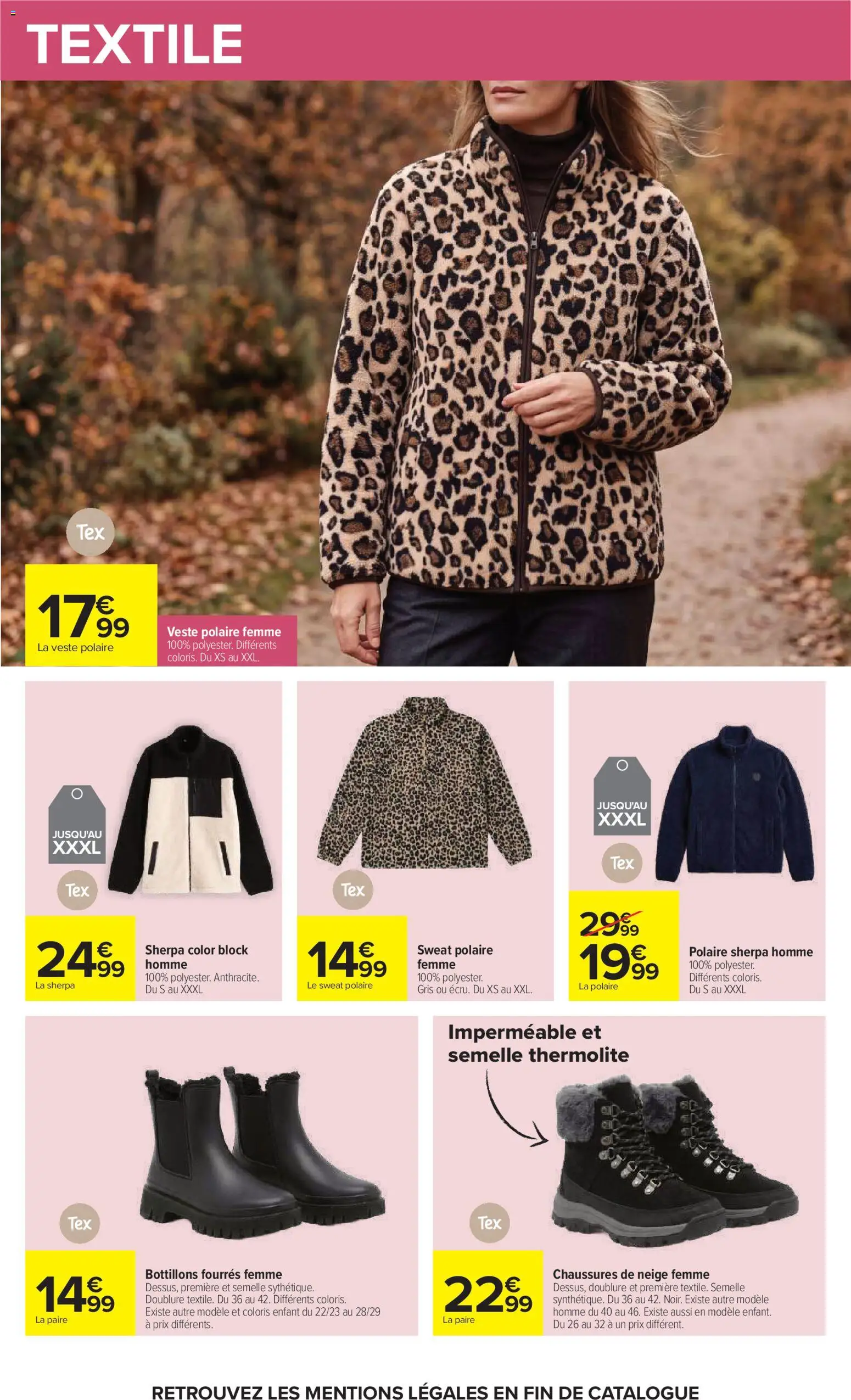 Prévisualisation de Carrefour Petit déjeuner du magasin Carrefour formulaire valide 03/11/2026 - Chaussures, Veste, Veste polaire femme, Polaire, Veste polaire