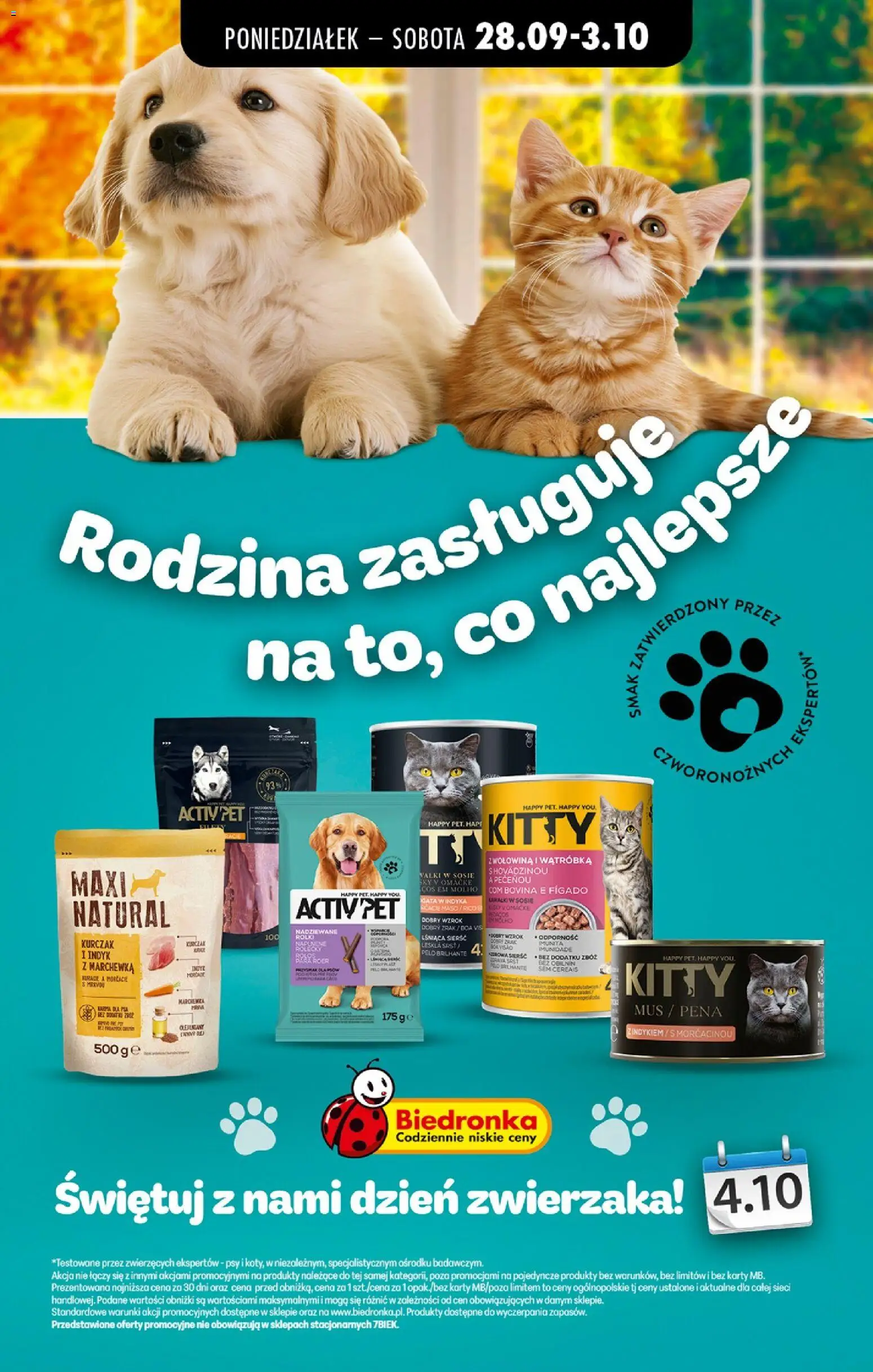 Náhled nabídky: Biedronka Polsko Biedronka Polsko leták - Petfood platný od 28.09.2026
