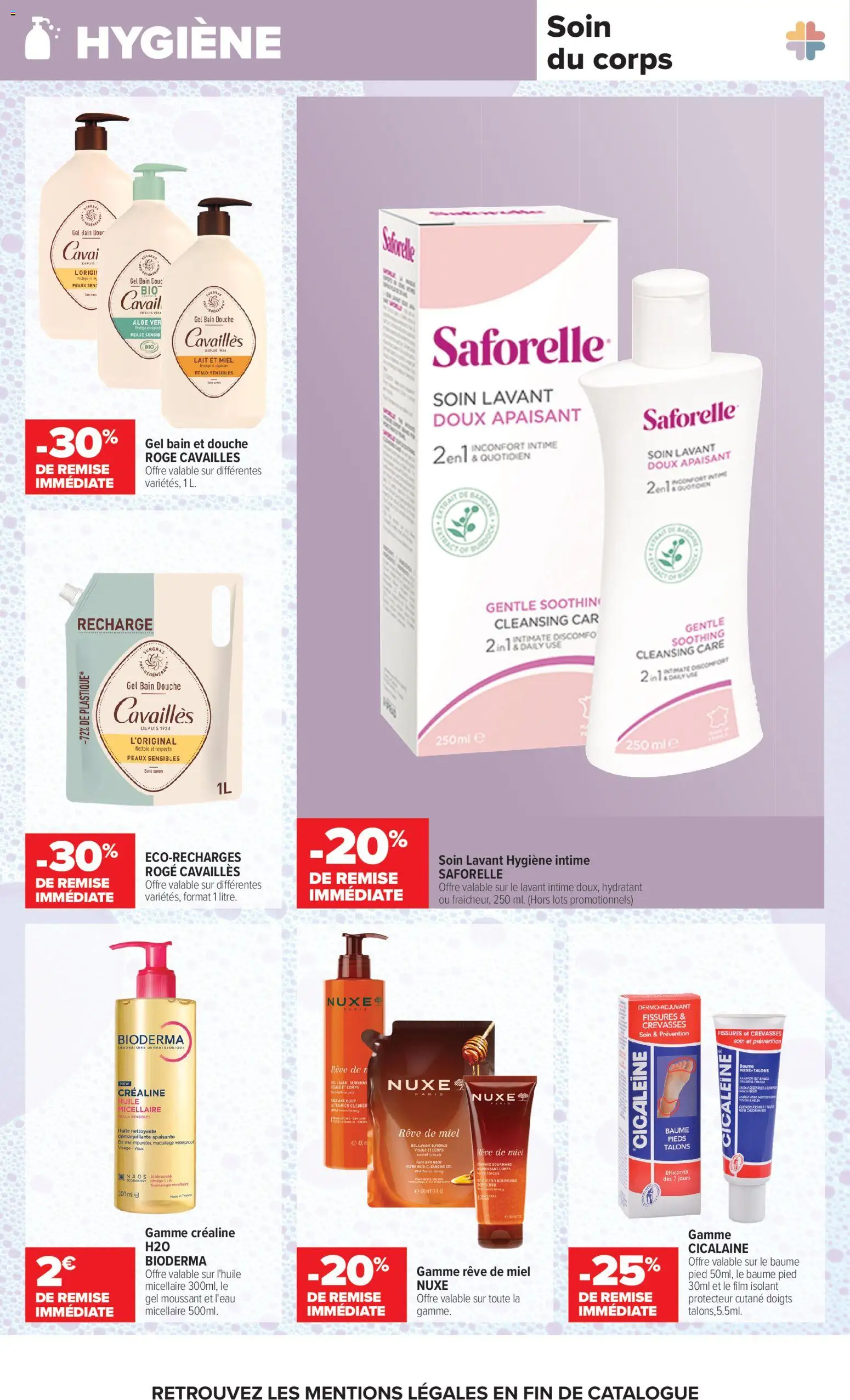 Prévisualisation de Carrefour Ma parapharmacie, soyez acteur de votre bien-être du magasin Carrefour formulaire valide 28/10/2026 - Body, Miel, Douche, Ail, Huile, Savon, Hygiène, Hygiène intime