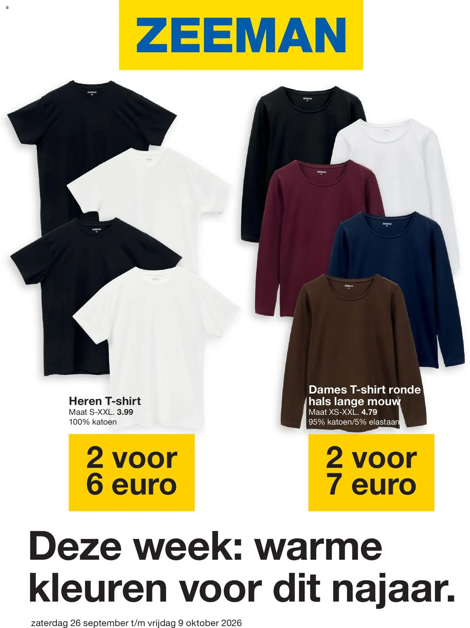 Voorbeeld van Zeeman folder van winkel Zeeman geldig vanaf 26-09-2026