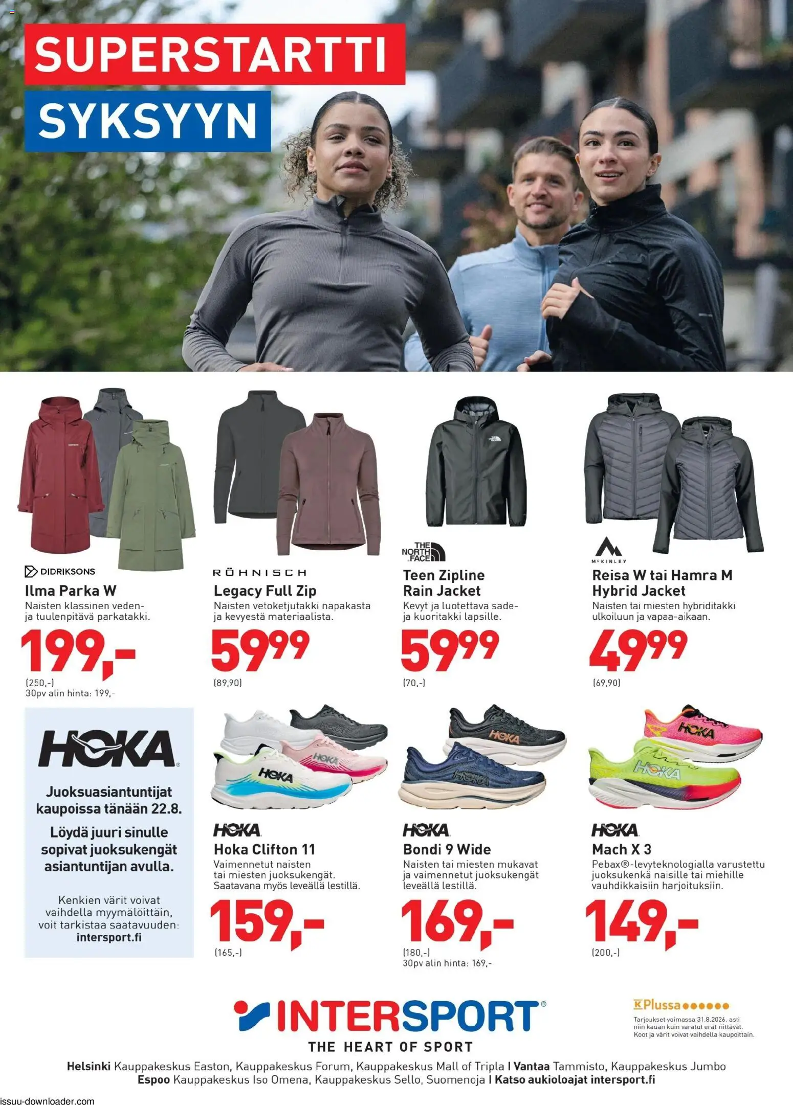 Kaupan Intersport Intersport Helsingin Sanomat esikatselu, voimassa 24/08/2026