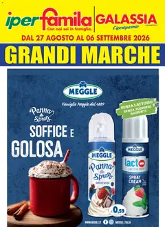 Anteprima dell'opuscolo Galassia volantino Grandi Marche dal negozio Galassia valido da 27/08/2026
