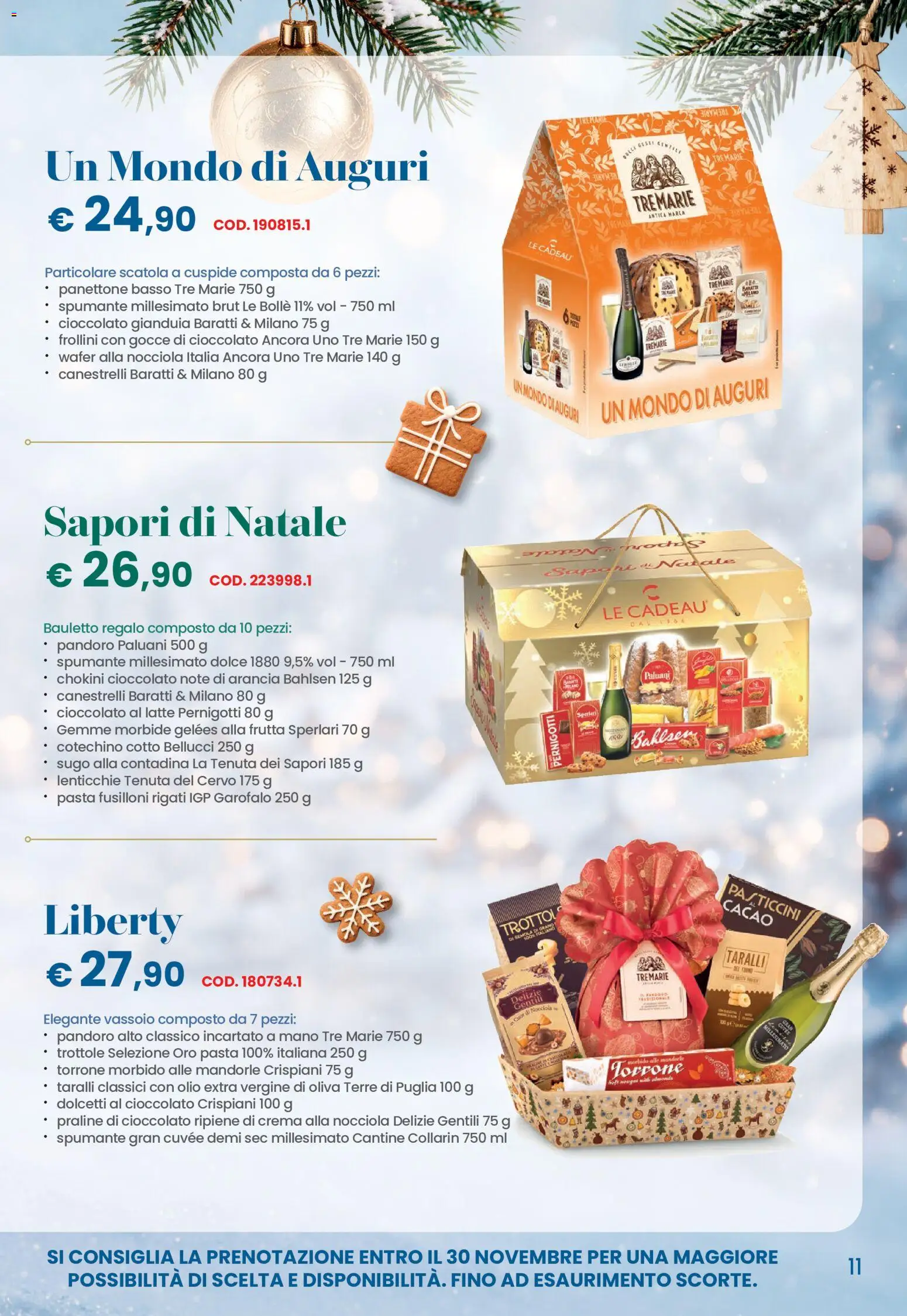 Anteprima dell'opuscolo Conad volantino Natale Lombardia dal negozio Conad valido da 26/10/2026 - Pasta, Cioccolato, Frutta, Olio, Canestrelli, Sugo, Spumante, Olio extra vergine