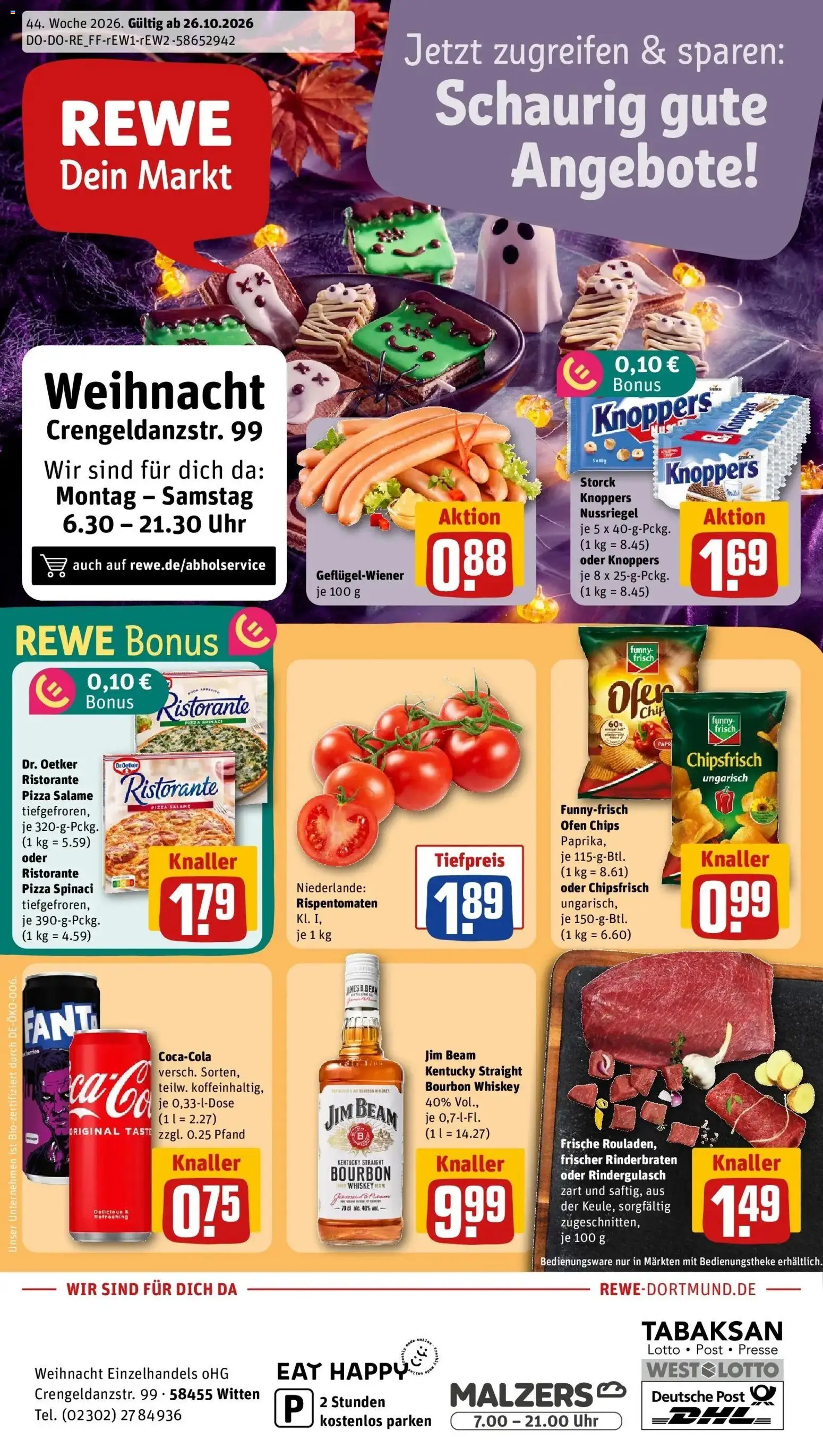 Vorschau von dem Prospekt des Geschäftes Rewe, gültig ab dem 26.10.2026