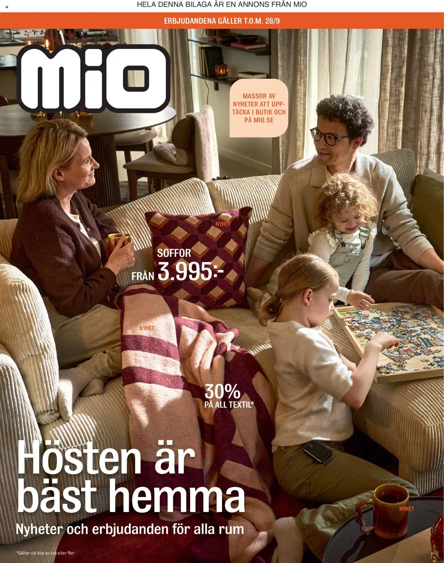 Förhandsgranska reklamblad Mio erbjudanden från butik Mio gäller från 28/09/2026 - Nyheter, Galler