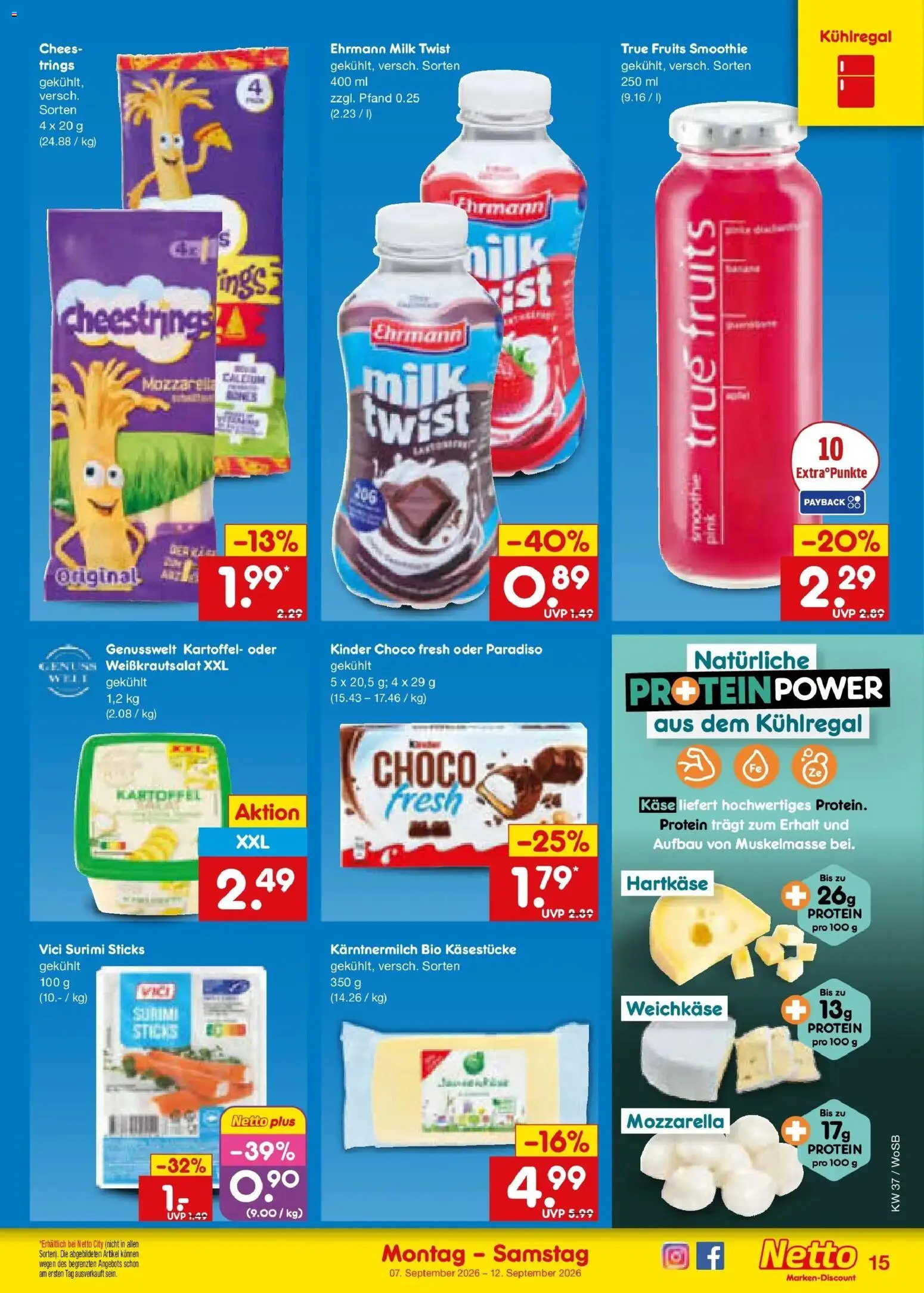 Vorschau von dem Prospekt des Geschäftes Netto Marken-Discount, gültig ab dem 07.09.2026 - Käse, Mozzarella