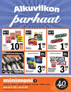 Kaupan Minimani Minimani tarjoukset esikatselu, voimassa 10/08/2026