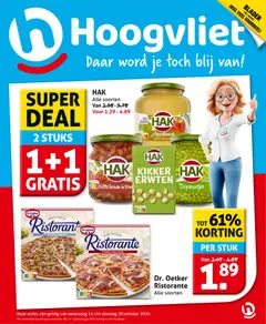 Voorbeeld van Hoogvliet folder van winkel Hoogvliet geldig vanaf 14-10-2026
