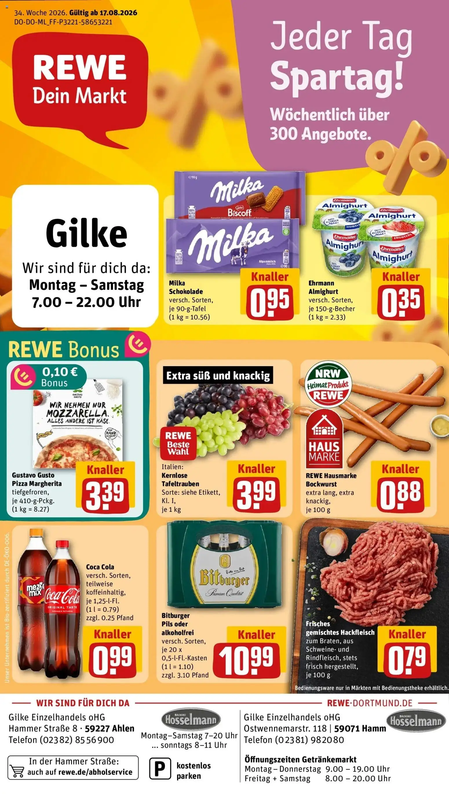 Vorschau von dem Prospekt des Geschäftes Rewe, gültig ab dem 17.08.2026