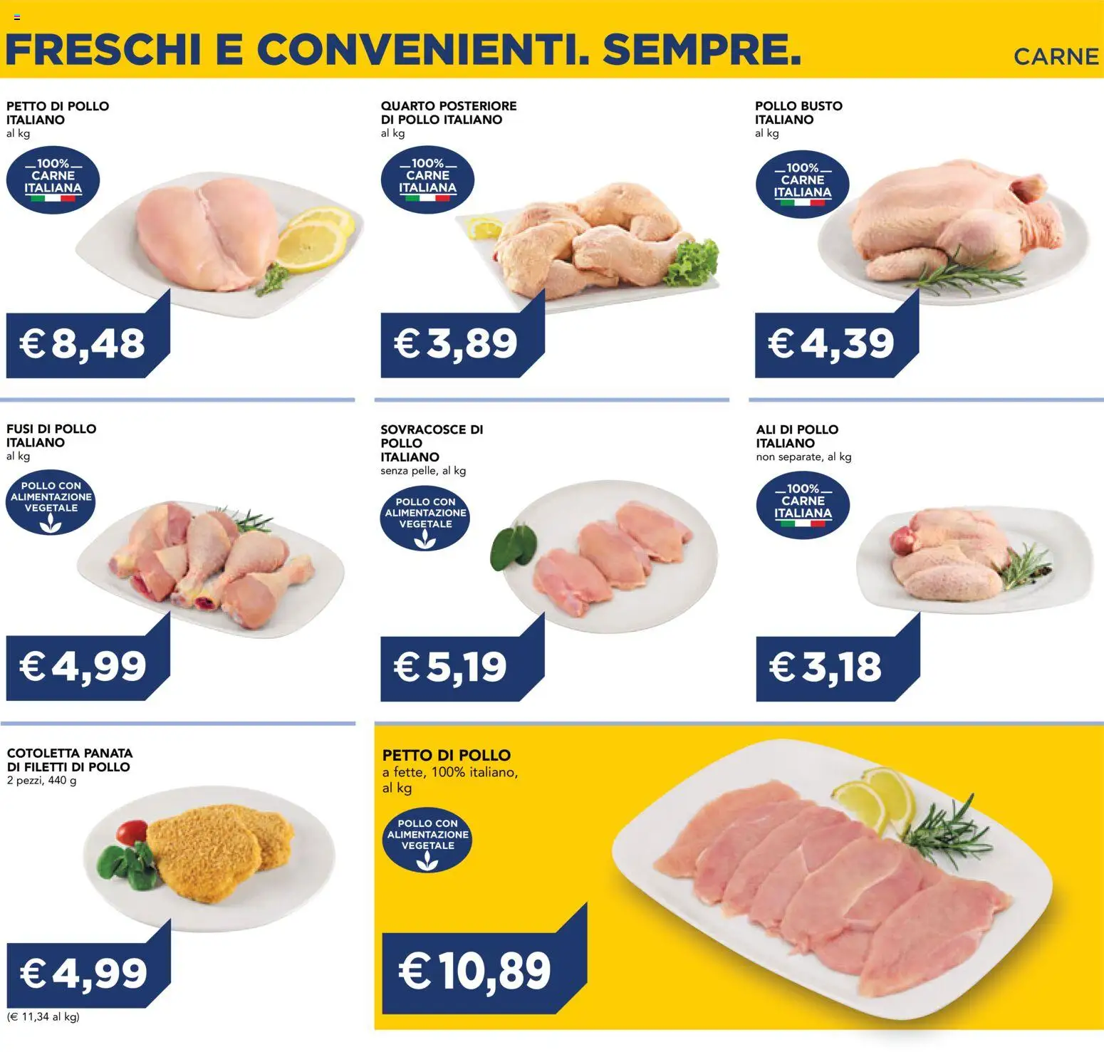 Anteprima dell'opuscolo Esselunga S volantino Freschi Torino dal negozio Esselunga S valido da 01/07/2026 - Pollo, Carne, Petto di Pollo, Ali di pollo