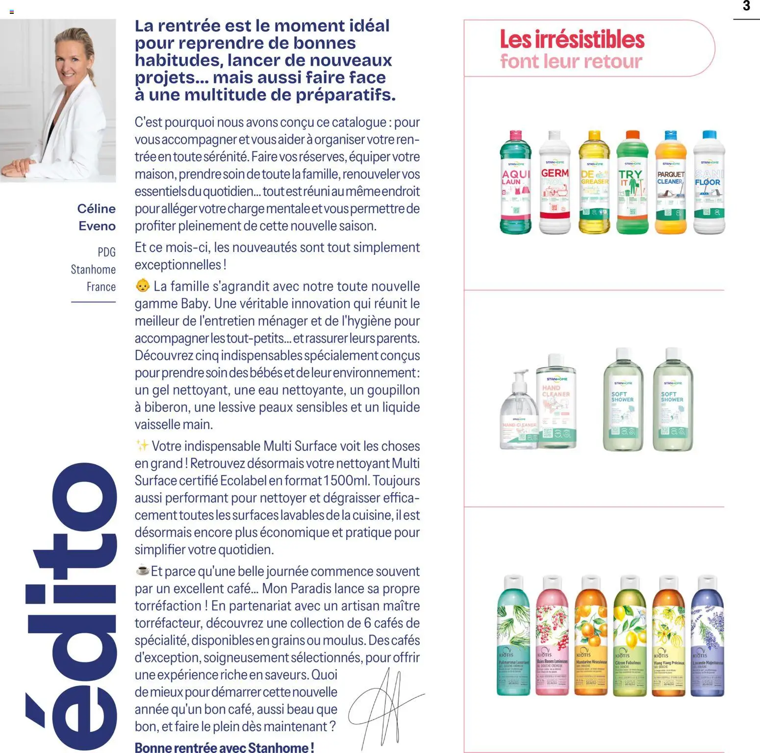 Prévisualisation de Stanhome catalogue du magasin Stanhome formulaire valide 31/08/2026 - Café, Mais, Parquet, Vaisselle, Lavande, Douche, Citron, Lessive
