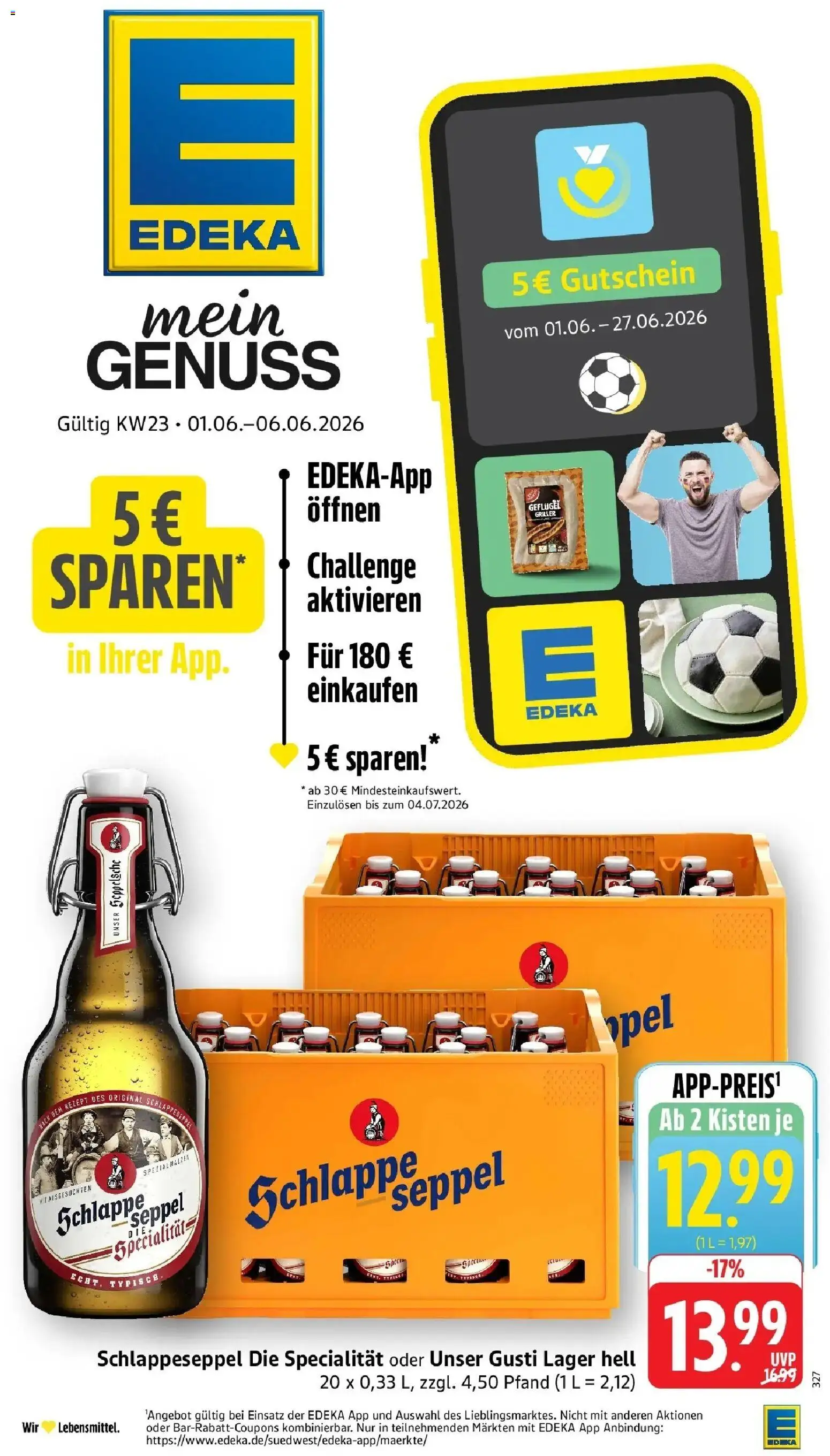 Vorschau von dem Prospekt des Geschäftes Edeka, gültig ab dem 01.06.2026