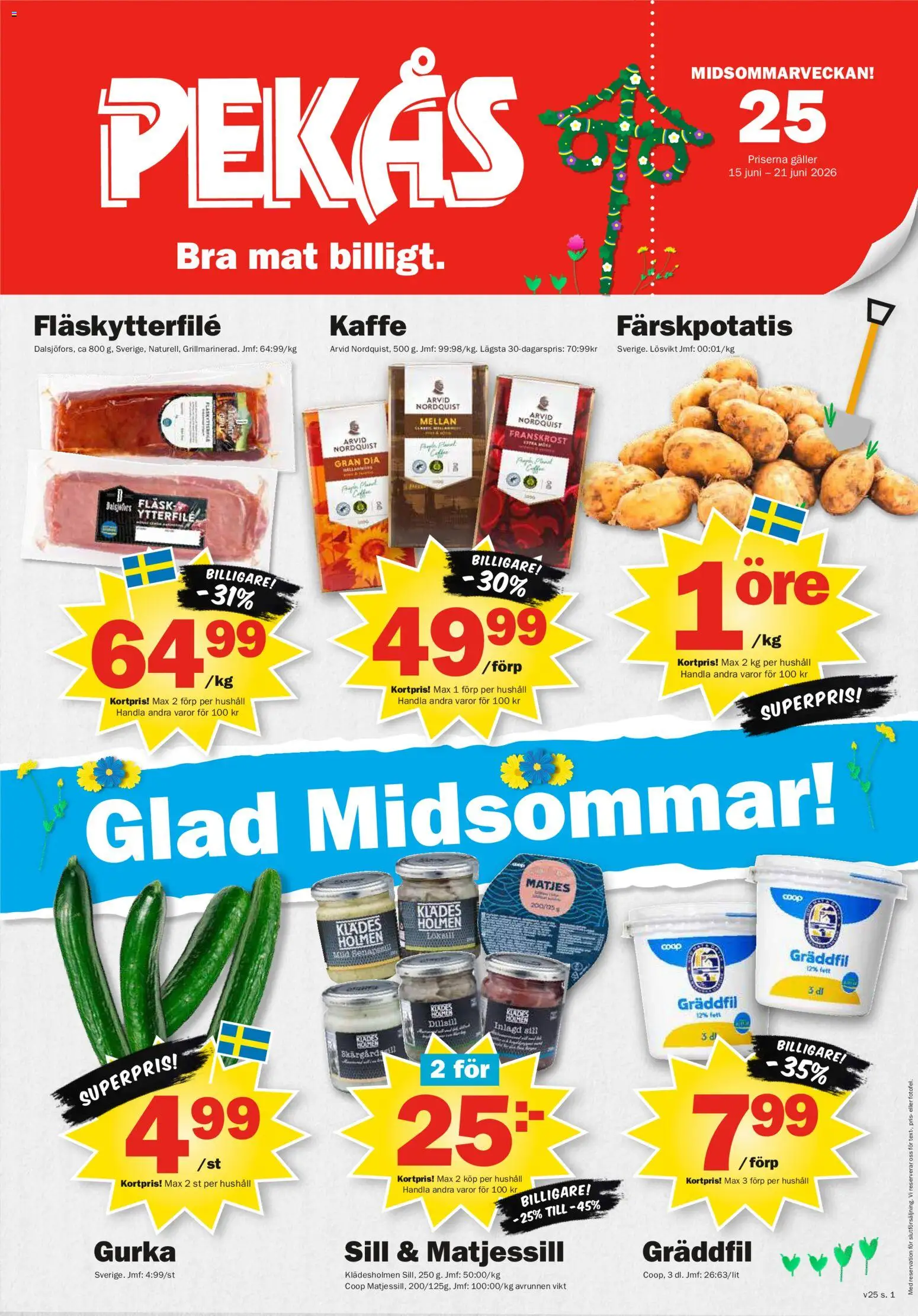 Förhandsgranska reklamblad Pekås erbjudanden från butik Pekås gäller från 15/06/2026
