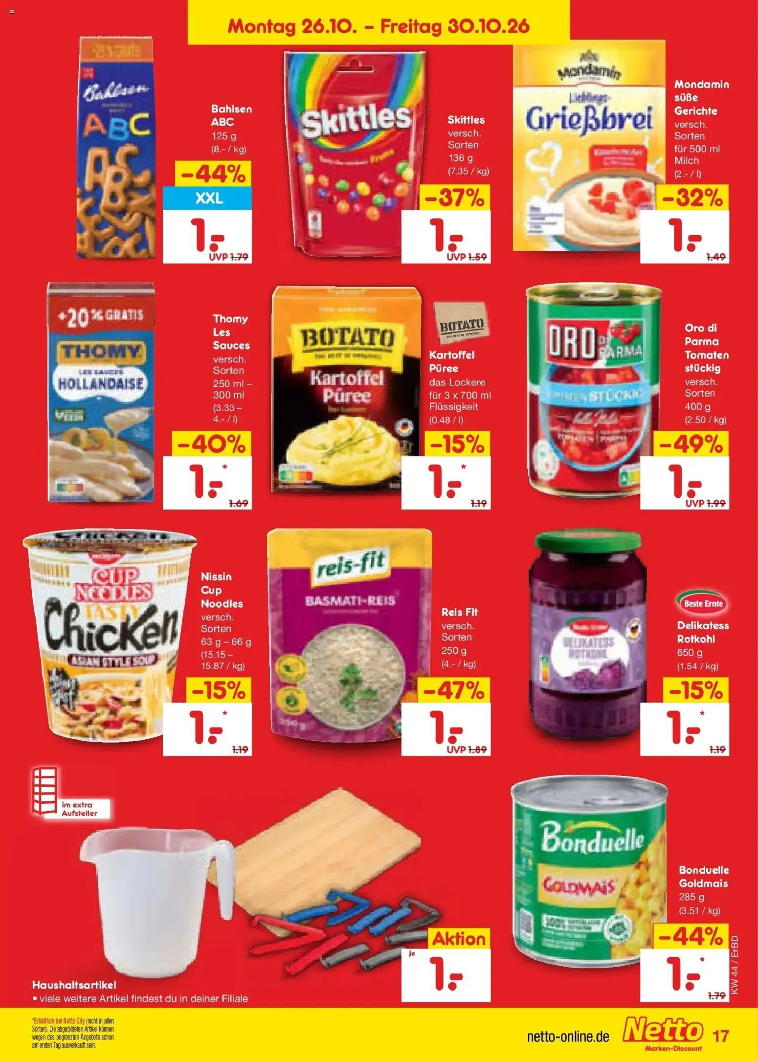 Vorschau von dem Prospekt des Geschäftes Netto Marken-Discount, gültig ab dem 26.10.2026