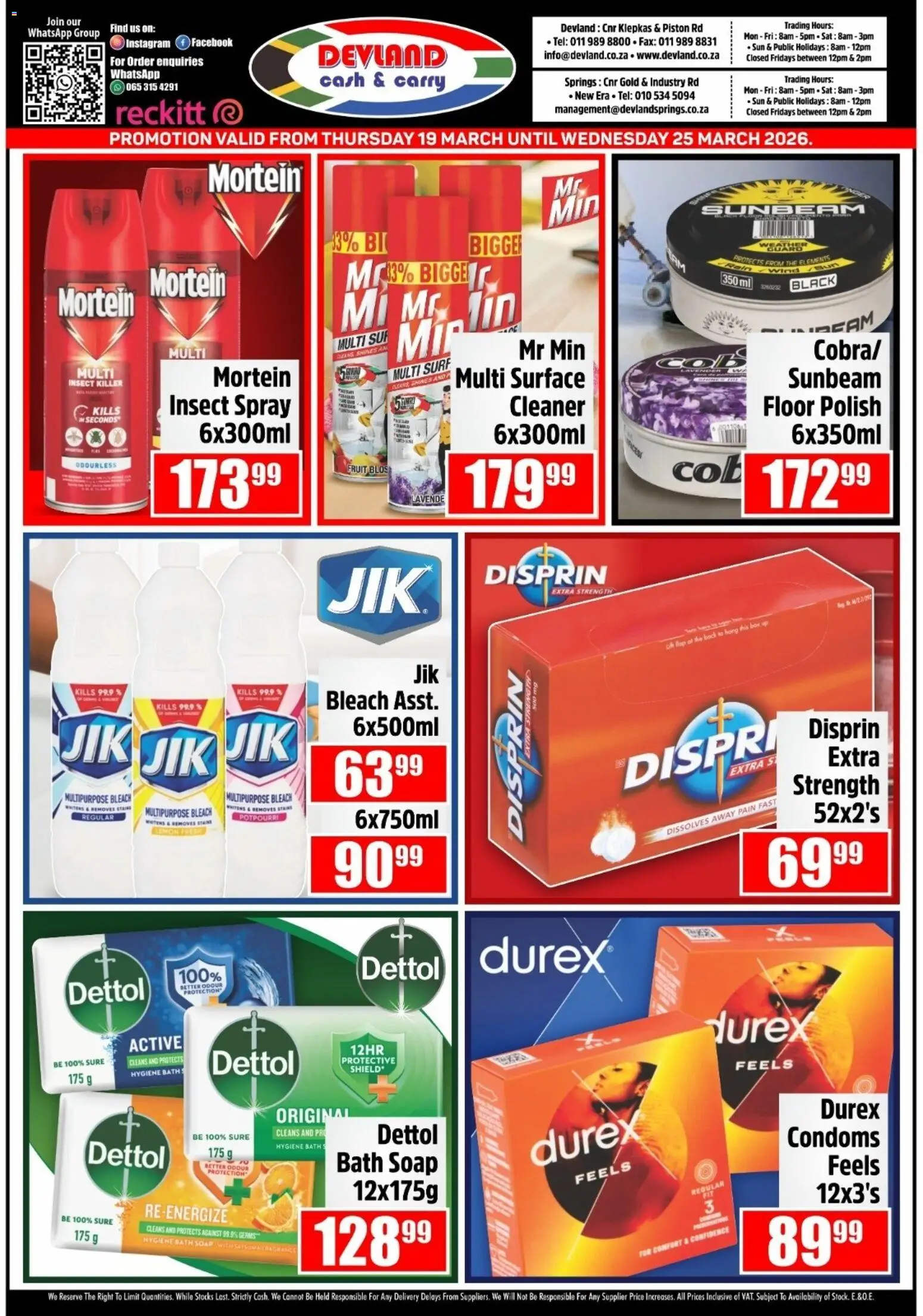 Preview of Devland flyer valid from 19/03/2026 - Fruit, Box, Bleach, Soap, Lemon, Bath