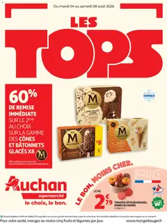 Voorbeeld van Auchan Halles, tops supers van winkel Auchan geldig vanaf 04/08/2026