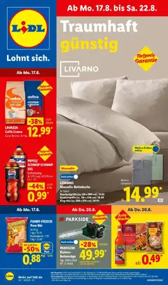 Vorschau von dem Prospekt des Geschäftes Lidl, gültig ab dem 17.08.2026