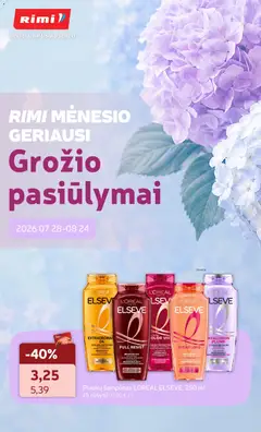 Rimi parduotuvės leidinio Rimi leidinys - Grožio pasiūlymai galiojančio nuo 2026.07.28 peržiūra